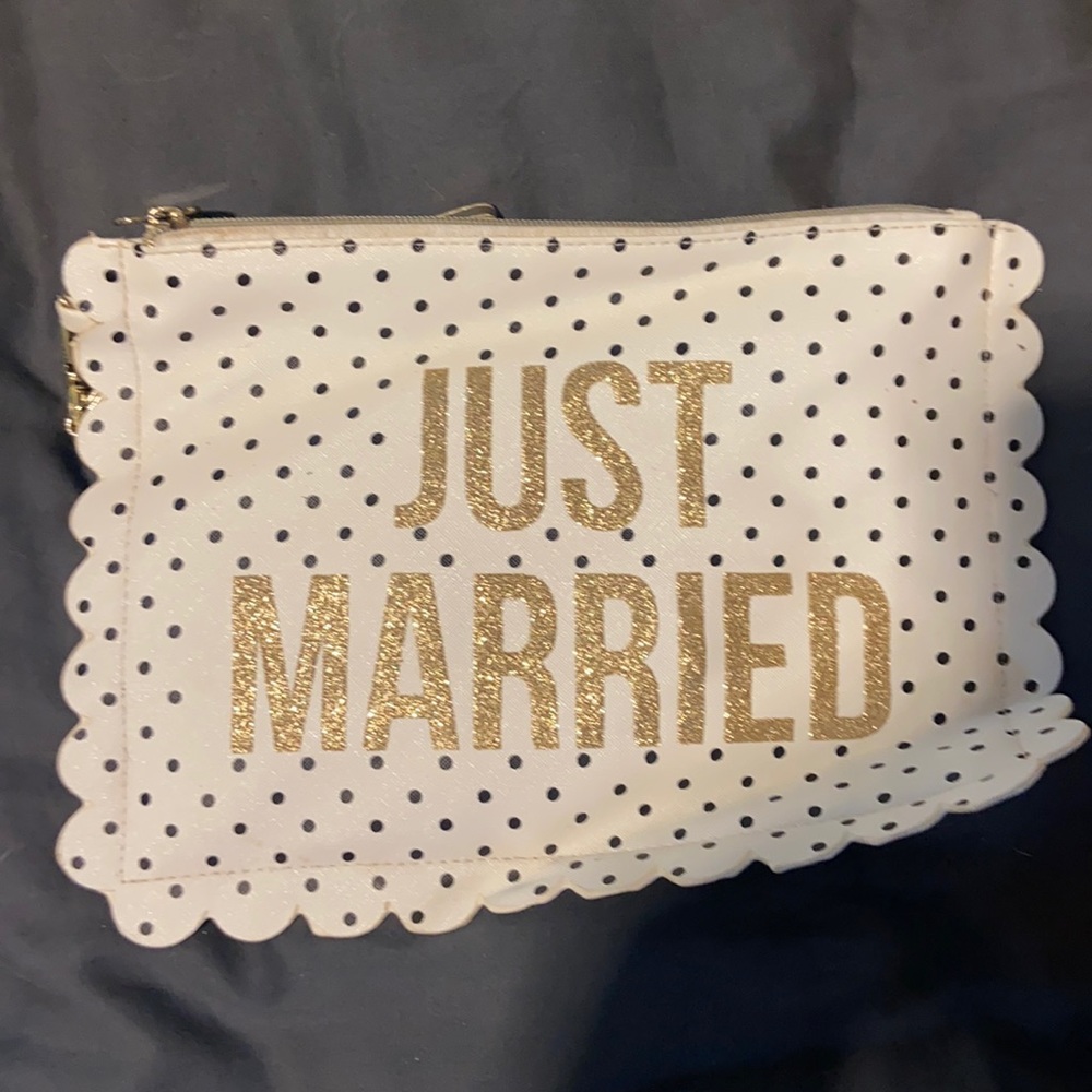 Just Married clutch